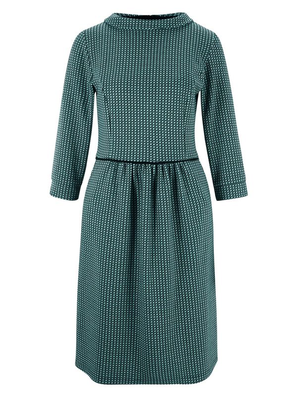 heine heine Рокля  тъмнозелено / черно / бяло