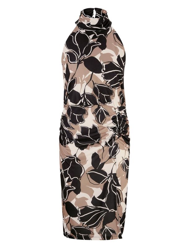 heine heine Рокля за коктейл  бежово / черно / бяло