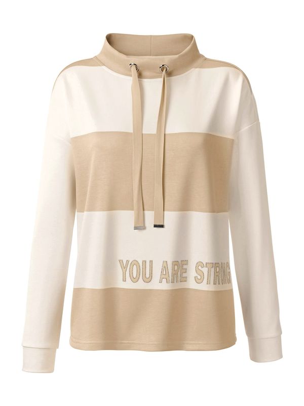 heine heine Суичър  бежово / цвят "пясък"