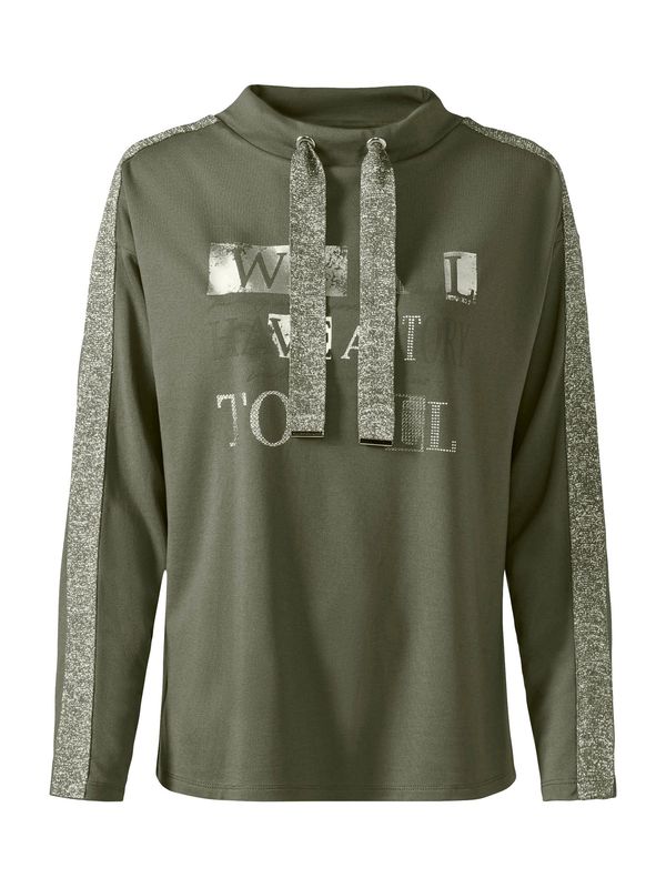 heine heine Суичър  светлосиво / каки