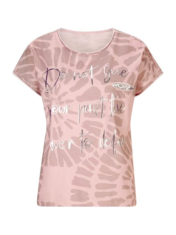 heine heine Тениска  бледорозово / пепел от рози / сребърно