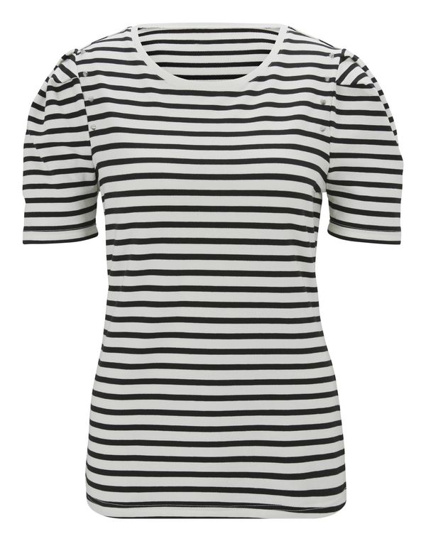 heine heine Тениска  черно / бяло