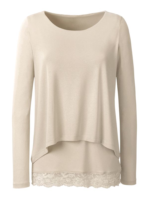 heine heine Тениска  цвят "пясък"