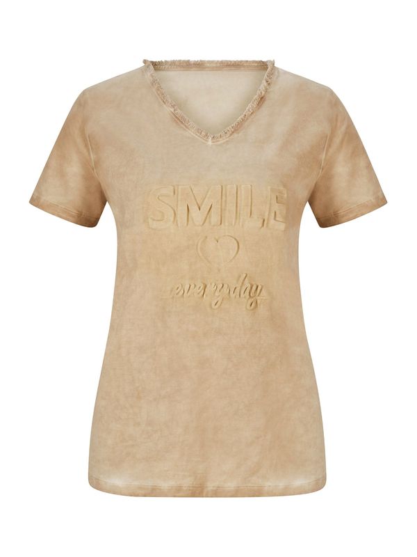 heine heine Тениска  цвят "пясък"