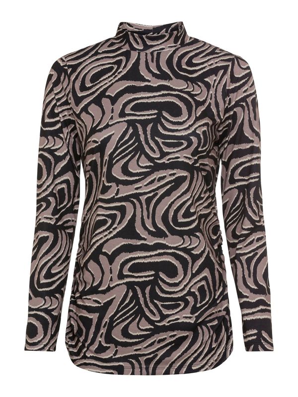 heine heine Тениска  цвят "пясък" / черно