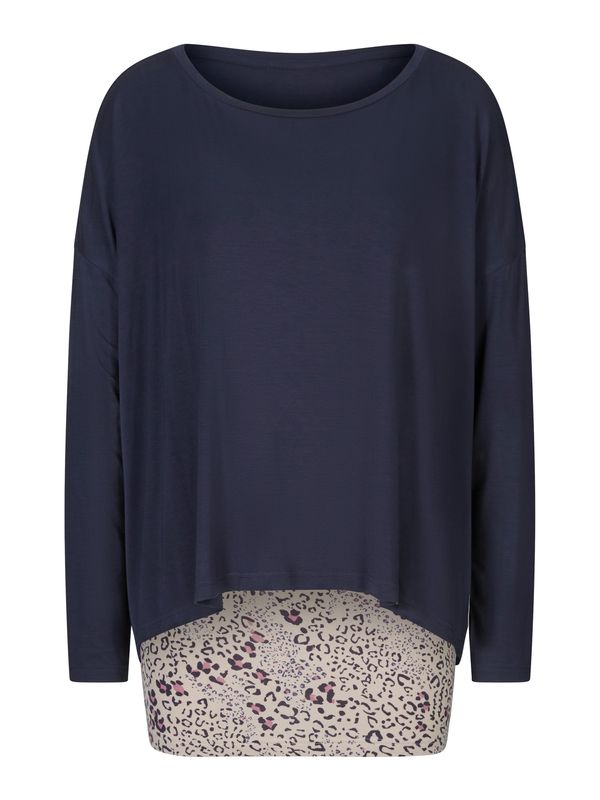 heine heine Тениска  цвят "пясък" / морскосиньо / лилав