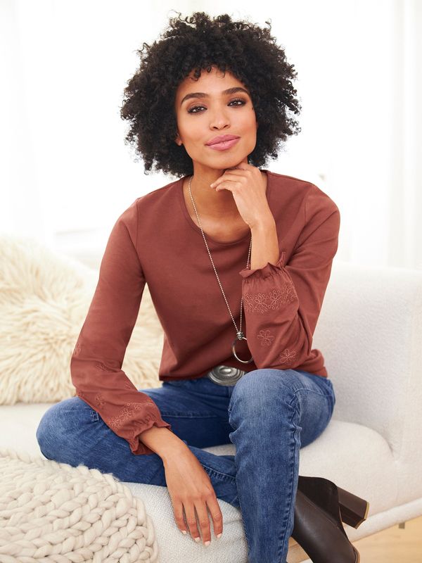 heine heine Тениска  кафяво