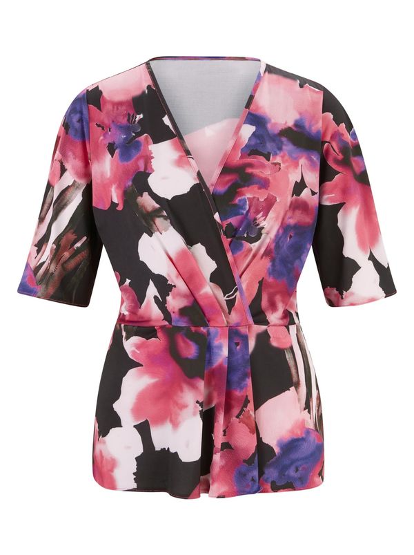 heine heine Тениска  лилав / розово / черно / бяло