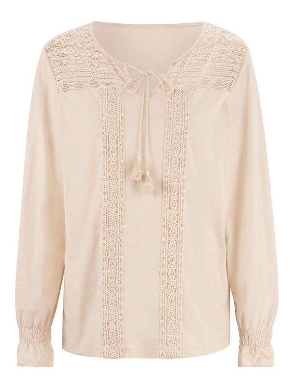 heine heine Тениска 'LINEA TESINI'  цвят "пясък"