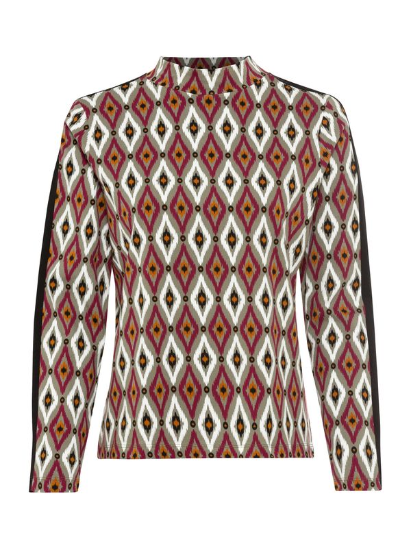 heine heine Тениска  опушено синьо / тъмнооранжево / червено-виолетово / черно / бяло