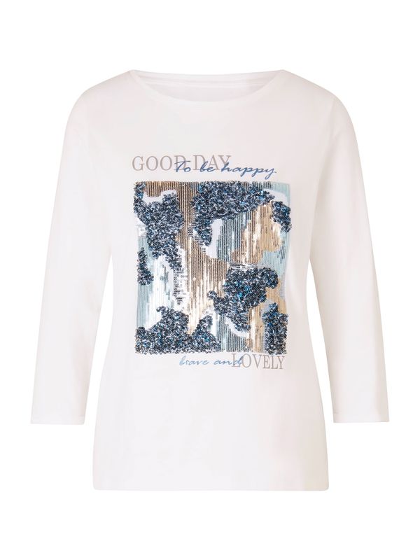 heine heine Тениска  синьо / кафяво / сиво / бяло