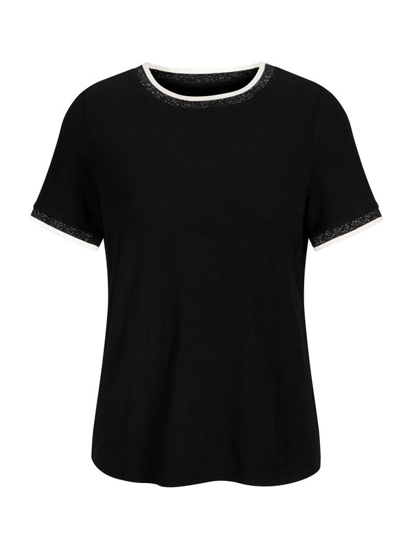 heine heine Тениска  сребърно сиво / черно / бяло