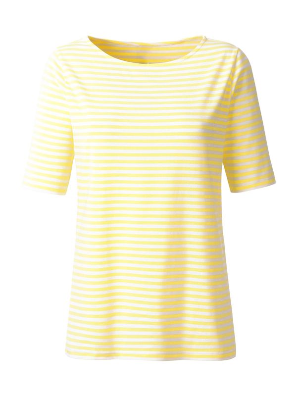 heine heine Тениска  жълто / бяло
