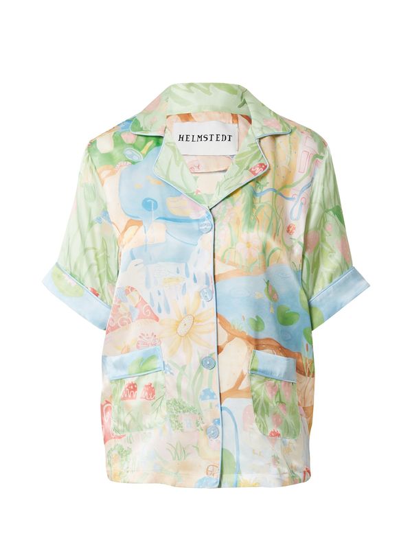 Helmstedt Helmstedt Блуза 'KANTA'  светлосиньо / лайм / червено / бяло