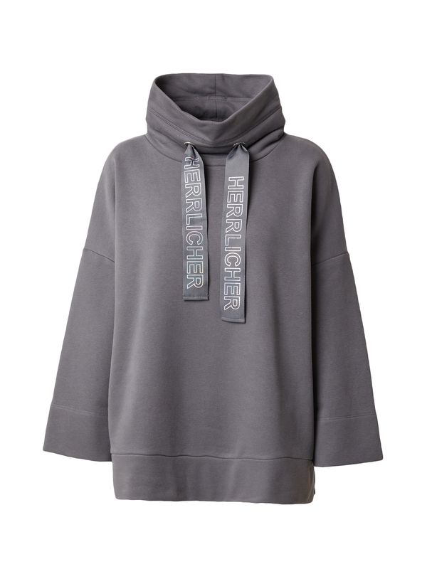 Herrlicher Herrlicher Суичър 'Meadow'  тъмносиво / бяло