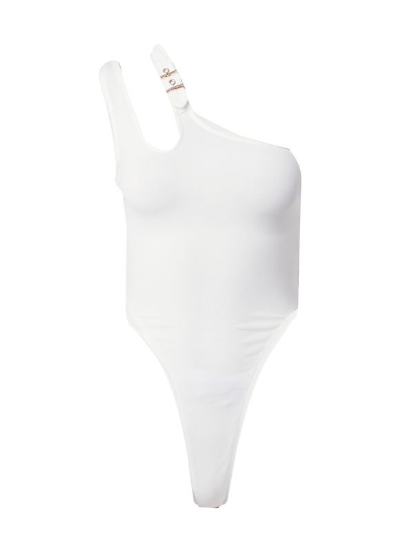 Hoermanseder x About You Hoermanseder x About You Блуза боди 'Alita'  злато / бяло