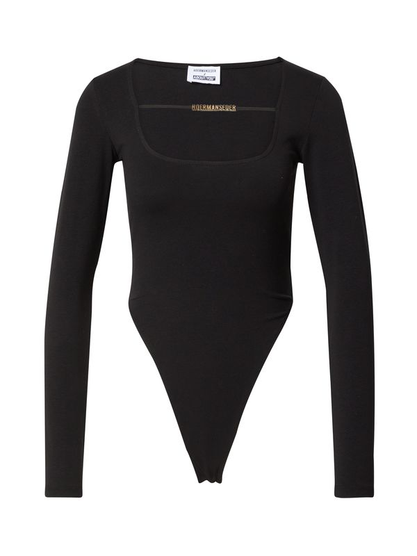 Hoermanseder x About You Hoermanseder x About You Блуза боди 'Leia'  черно