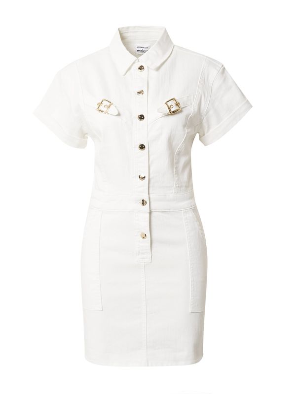 Hoermanseder x About You Hoermanseder x About You Рокля тип риза 'Liv'  бял деним