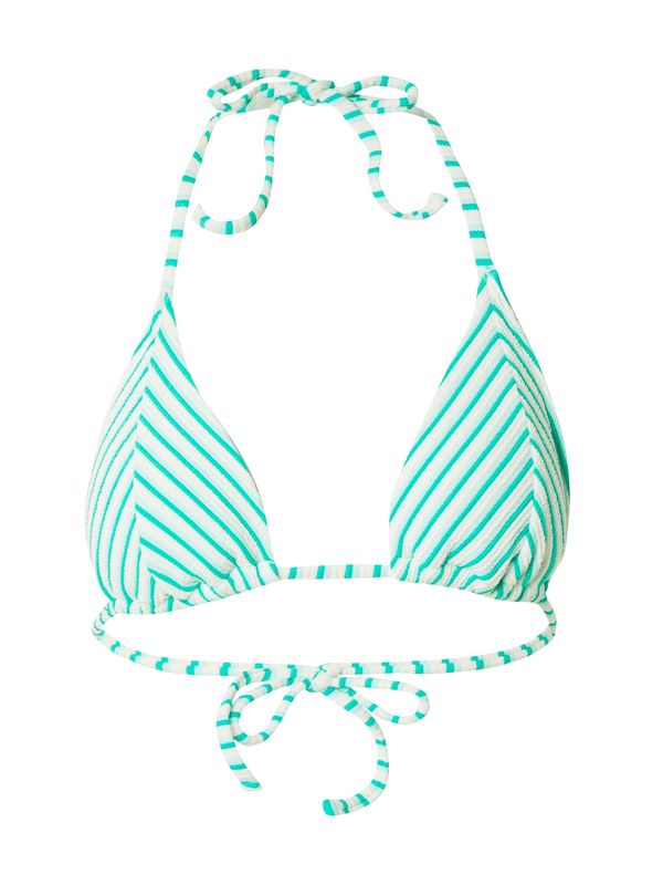 HOLLISTER HOLLISTER Горнище на бански  нефритено зелено / бяло