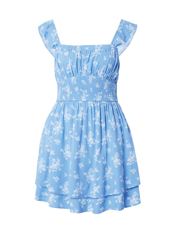 HOLLISTER HOLLISTER Лятна рокля  светлосиньо / мръсно бяло