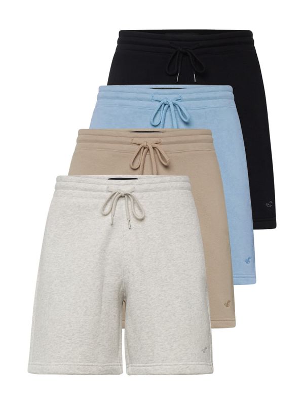 HOLLISTER HOLLISTER Панталон  светлосиньо / светлокафяво / сив меланж / черно