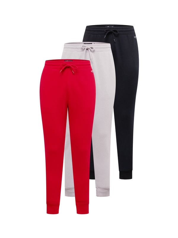 HOLLISTER HOLLISTER Панталон  светлосиво / светлочервено / черно