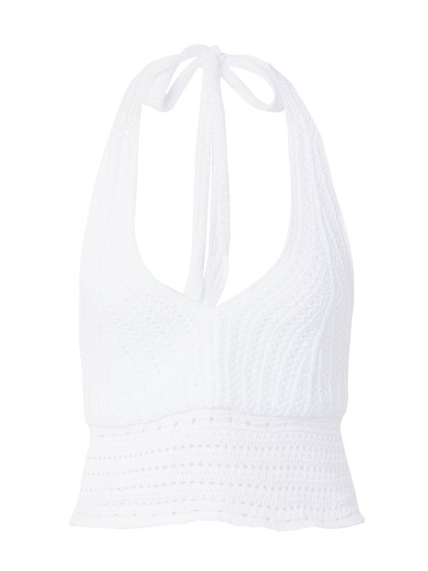 HOLLISTER HOLLISTER Плетен топ  бяло
