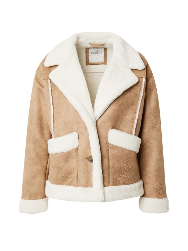 HOLLISTER HOLLISTER Преходно яке  кафяво / бяло