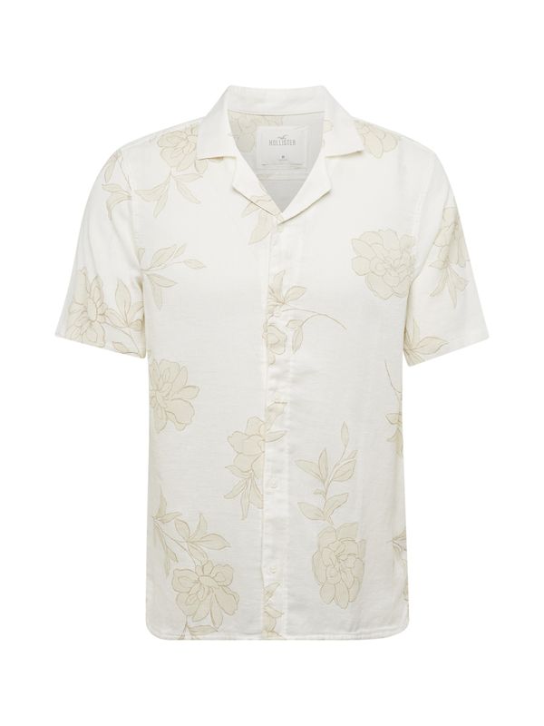 HOLLISTER HOLLISTER Риза  бежово / цвят "пясък" / бяло