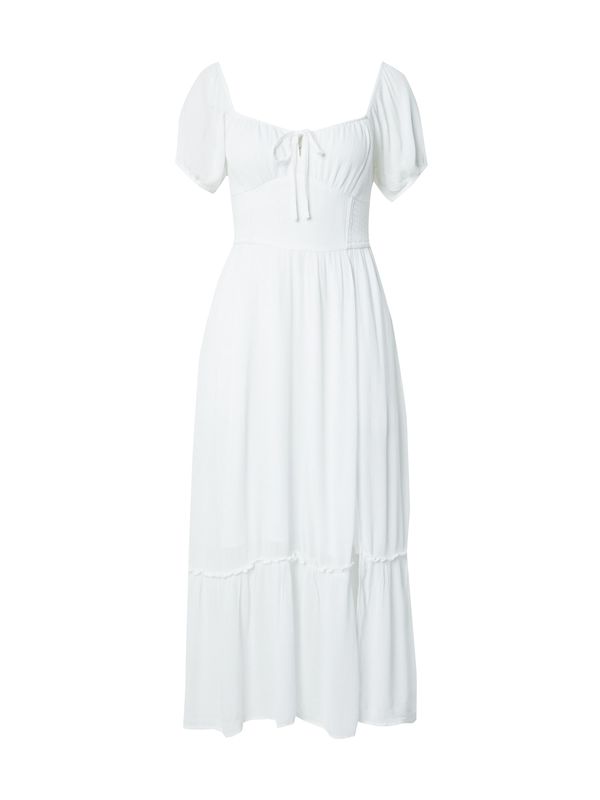 HOLLISTER HOLLISTER Рокля 'SOFIA FRANCHIS'  бяло