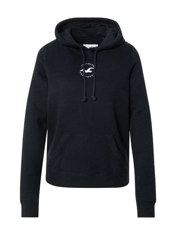 HOLLISTER HOLLISTER Суичър  черно / бяло