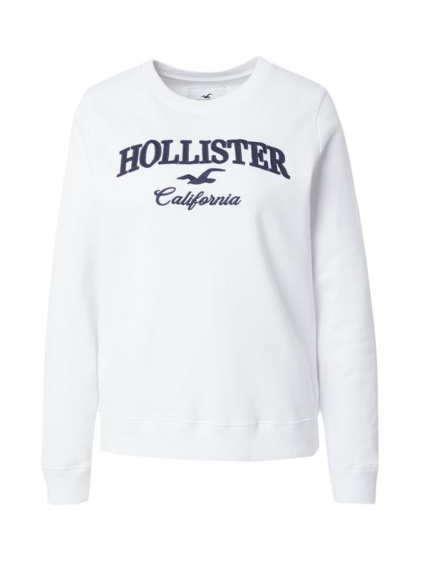 HOLLISTER HOLLISTER Суичър 'EMEA'  нейви синьо / бяло