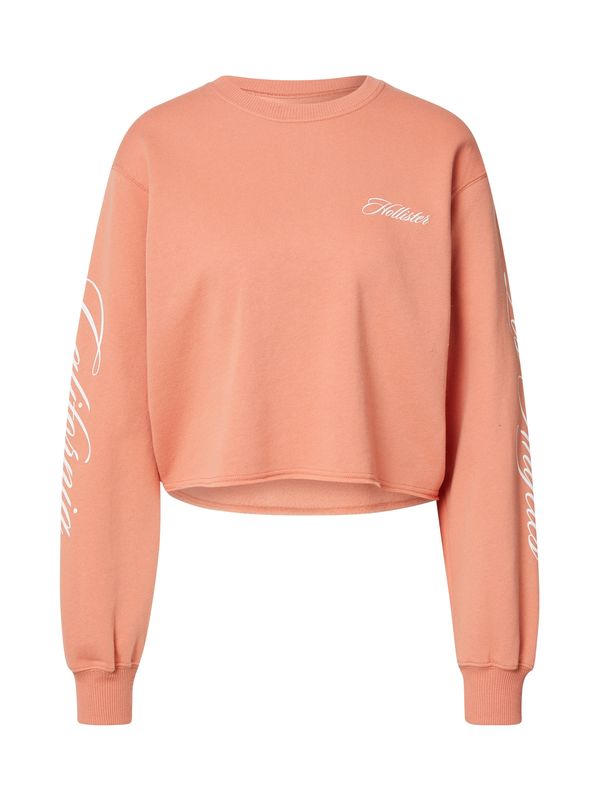 HOLLISTER HOLLISTER Суичър  оранжево / бяло
