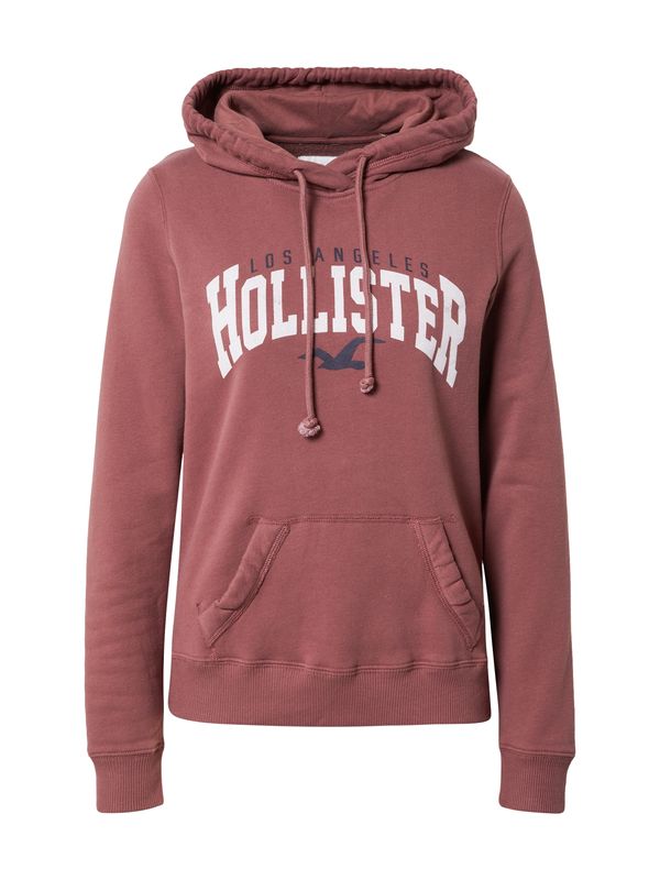 HOLLISTER HOLLISTER Суичър  пуебло оранжево-кафяво / бяло