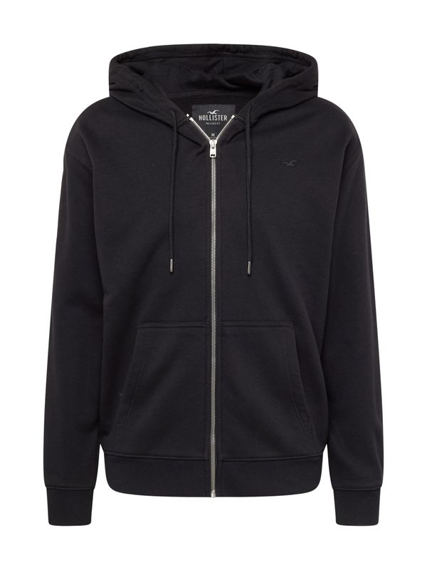 HOLLISTER HOLLISTER Суичъри с качулка  черно