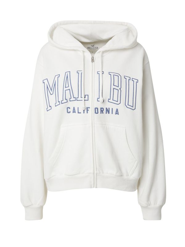 HOLLISTER HOLLISTER Суичъри с качулка  светлосиньо / бяло