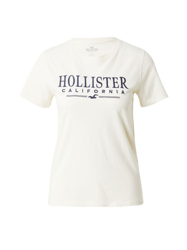 HOLLISTER HOLLISTER Тениска  бежово / морскосиньо