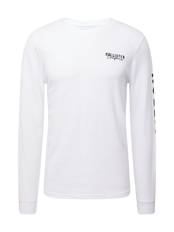 HOLLISTER HOLLISTER Тениска  черно / бяло