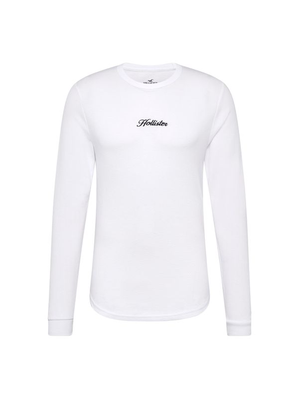 HOLLISTER HOLLISTER Тениска  черно / бяло