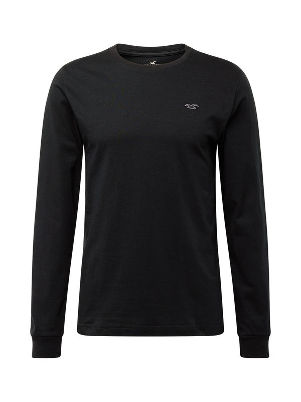 HOLLISTER HOLLISTER Тениска  черно / бяло