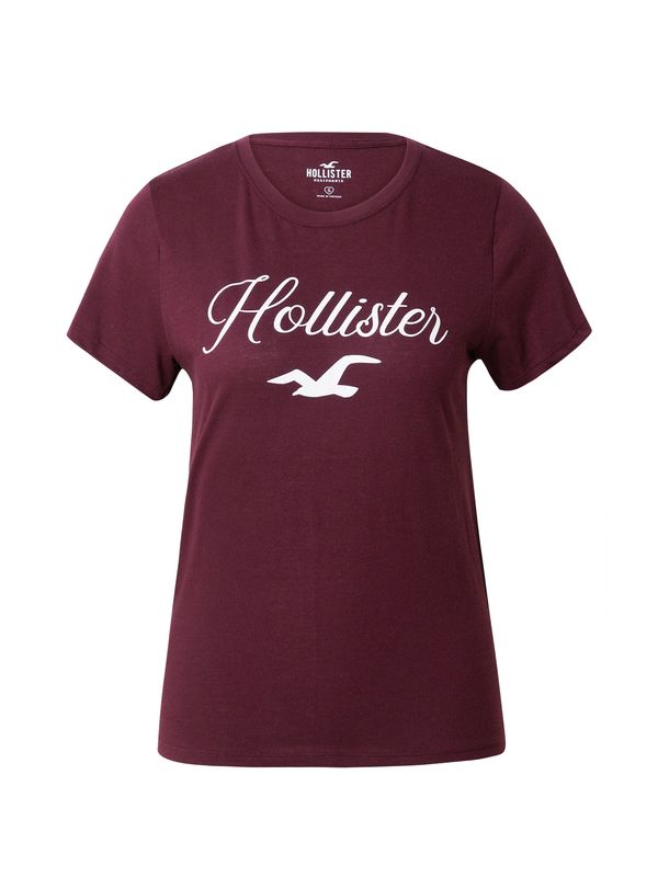 HOLLISTER HOLLISTER Тениска  червено / бяло