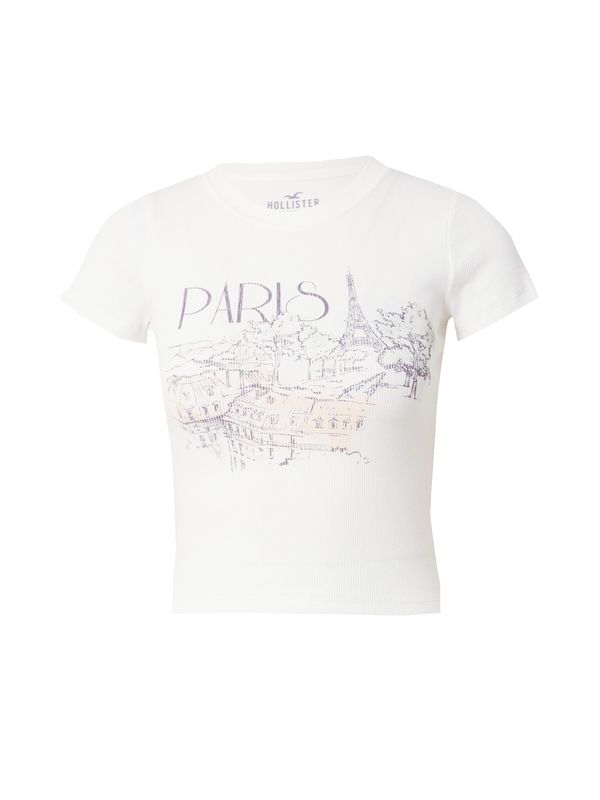 HOLLISTER HOLLISTER Тениска  индиго / пастелно оранжево / естествено бяло