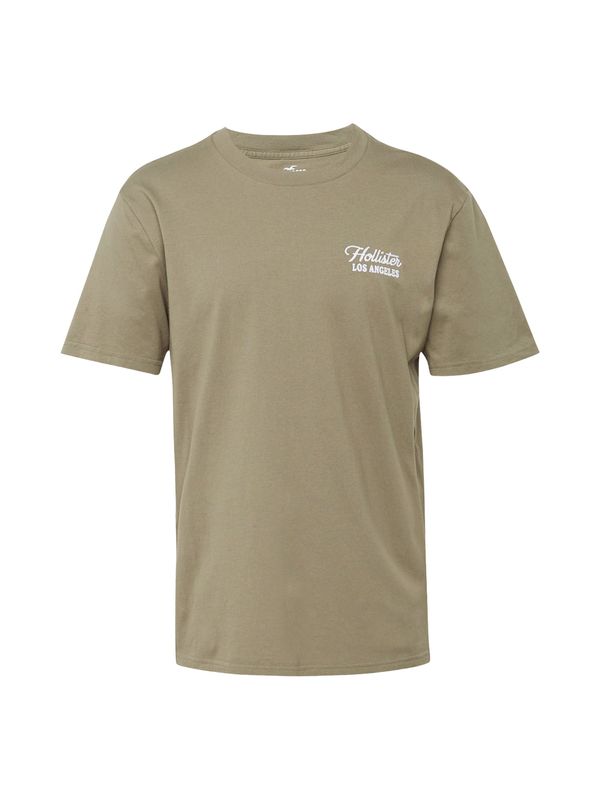 HOLLISTER HOLLISTER Тениска  каки / бяло