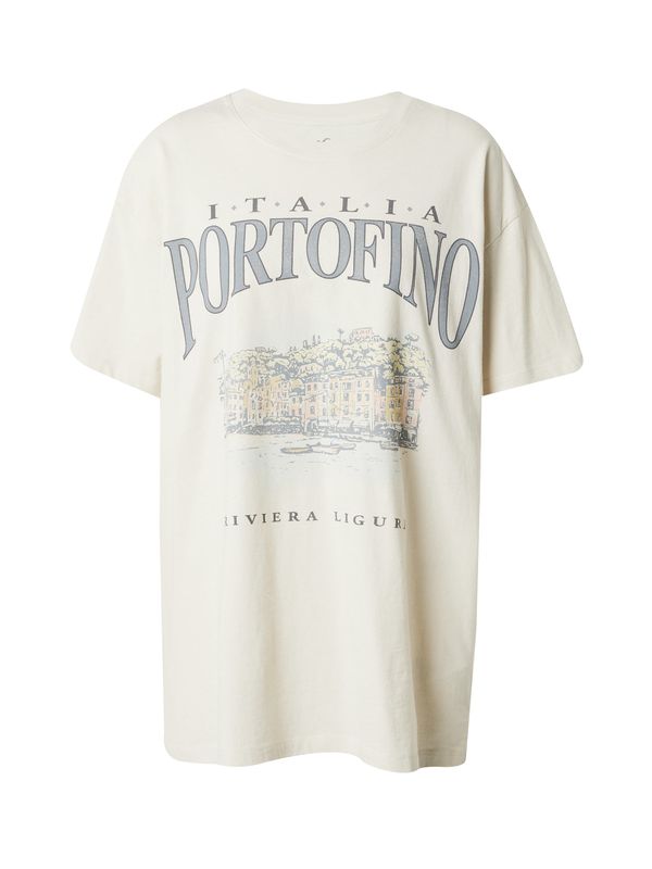 HOLLISTER HOLLISTER Тениска  кремаво / опушено синьо / светложълто / черно