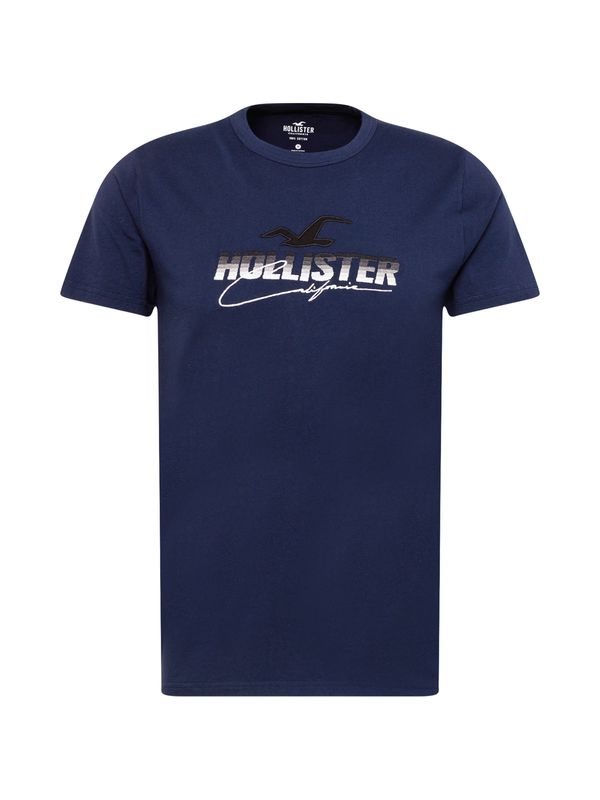 HOLLISTER HOLLISTER Тениска  нейви синьо / черно / бяло