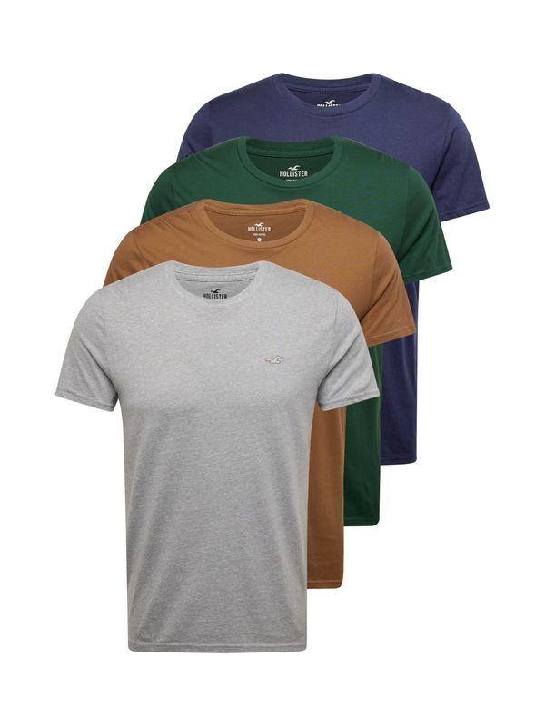 HOLLISTER HOLLISTER Тениска  нейви синьо / кафяво / сиво / тъмнозелено