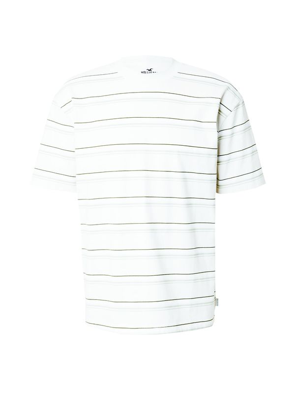 HOLLISTER HOLLISTER Тениска  пастелно зелено / тъмнозелено / бяло