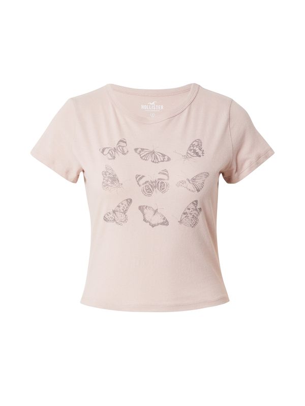 HOLLISTER HOLLISTER Тениска  розе / черно