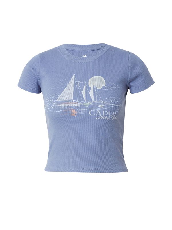 HOLLISTER HOLLISTER Тениска  сапфирено синьо / кайсия / мръсно бяло