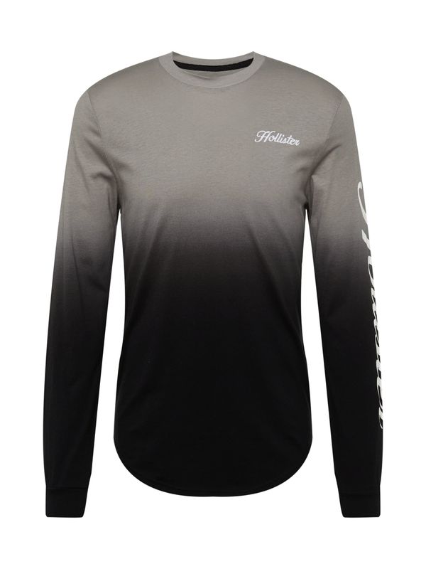 HOLLISTER HOLLISTER Тениска  сиво / черно / бяло
